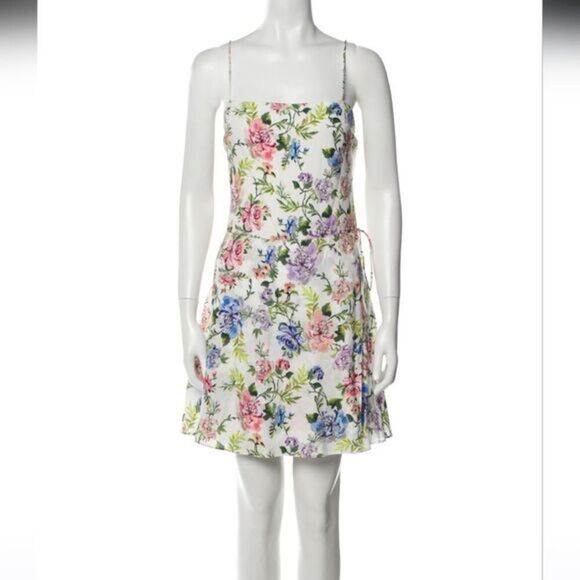 Alice + Olivia Trixxie Floral Dress NWT SIZE 14 - Picture 5 of 8
